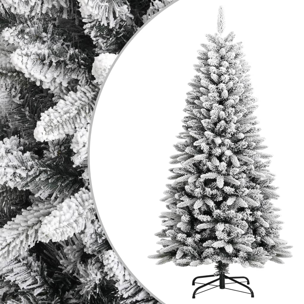 vidaXL Künstlicher Weihnachtsbaum Beschneit 120 cm PVC&PE
