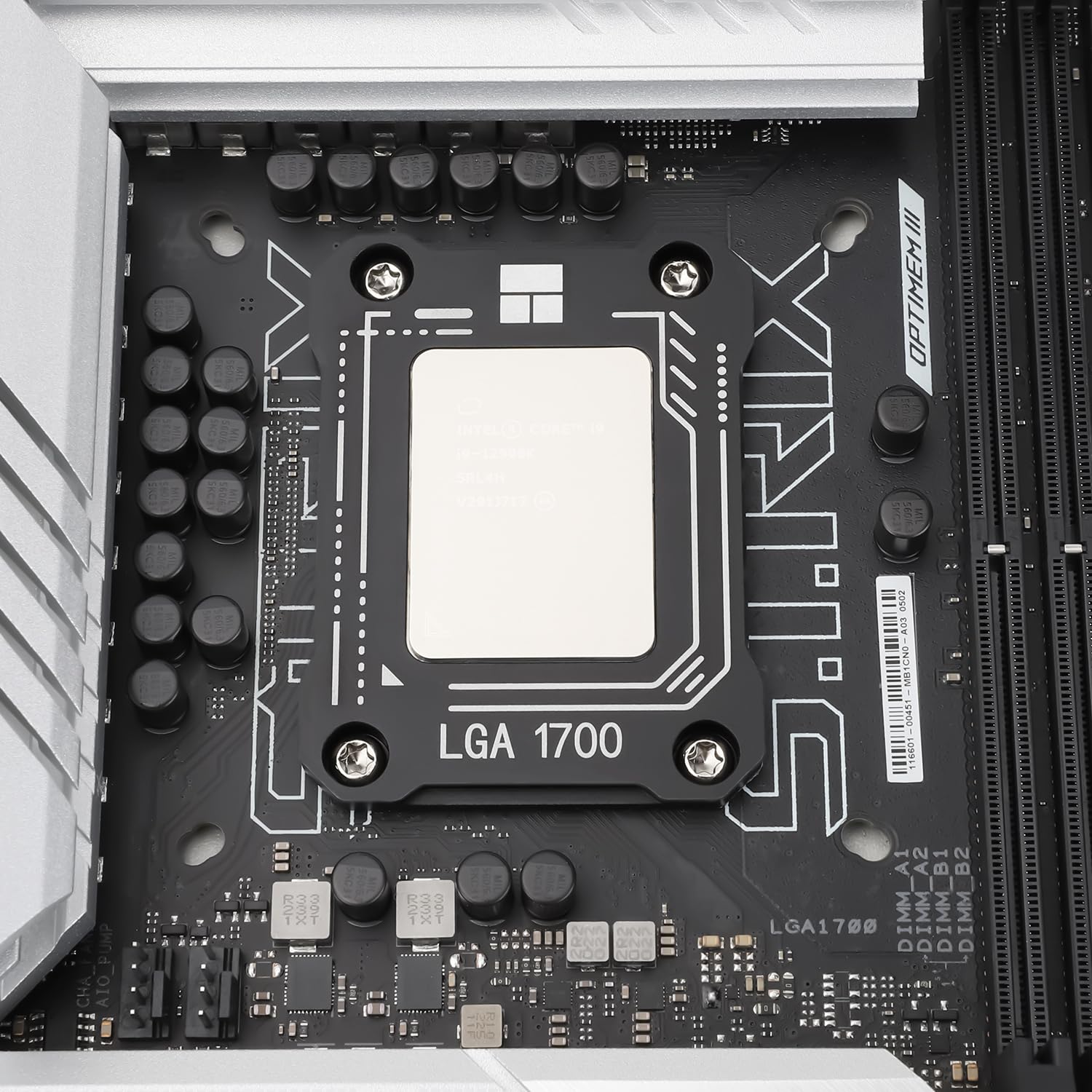 Thermalright LGA1700-BCF Nero V2 Fermo CPU, Intel 12/13/14th Anti-Bend Retainer, LGA1700 CPU, LGA17XX Correttivo CPU Bend Retainer, Standard per dissipatori di calore (LGA1700 BCF Nero V2)