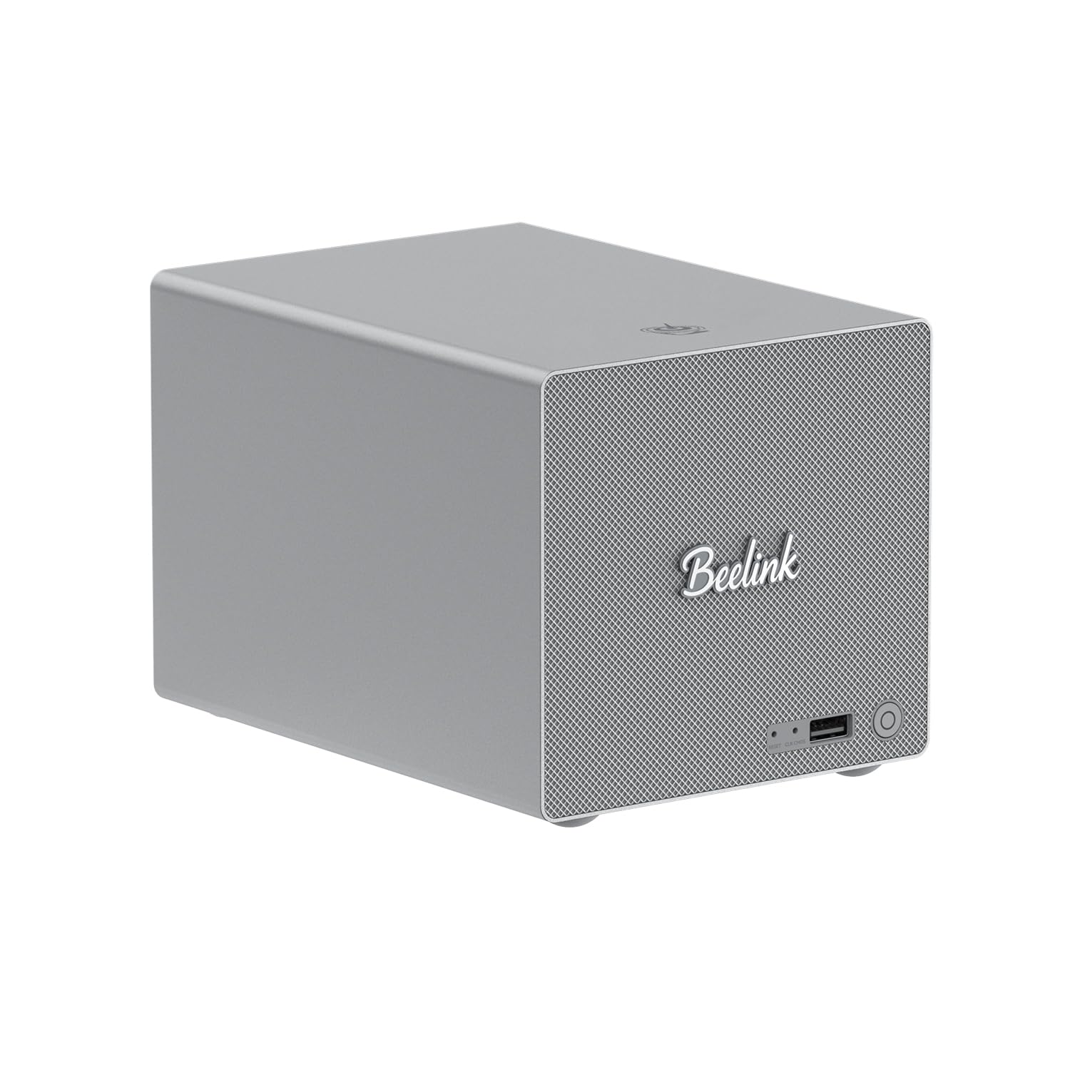 Beelink Mini PC, ME Pro NAS N150 16G LPDDR5 1TB M.2 PCle3.0 SSD, Dual LAN | 2.5G+5GE LAN/WiFi 6/BT5.4, Mini Desktop Computer 3*M.2 PCIe3.0 SSD Slots + 2*HDD Bays for Office/HTPC/NAS Storage/Data Center