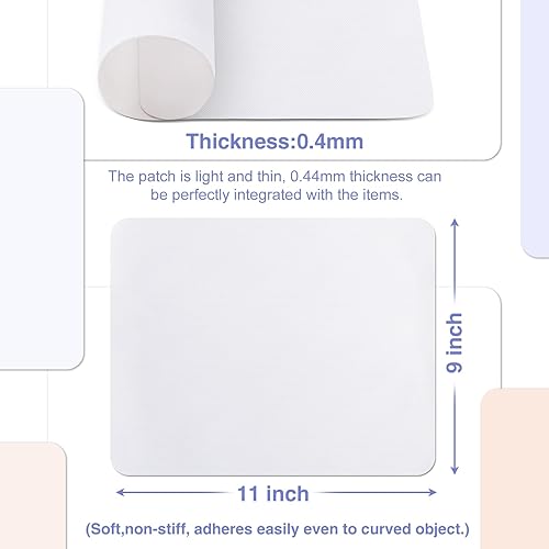 Miniatura 4 de Parche de reparación de lienzo de 9 x 11 pulgadas, 3 piezas, impermeable, autoadhesivo para tiendas de campaña, cubierta de barco, toldo