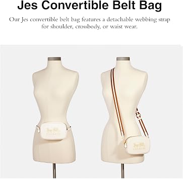 COACH Pebbled Leather Jes Convertible Belt Bag 2