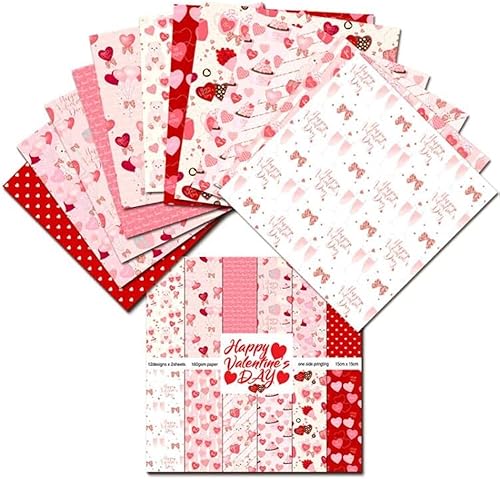Álbum de recortes con tema de amor para el día de San Valentín, álbum de recortes, cuenta manual, papel para hacer tarjetas de felicitación, papel