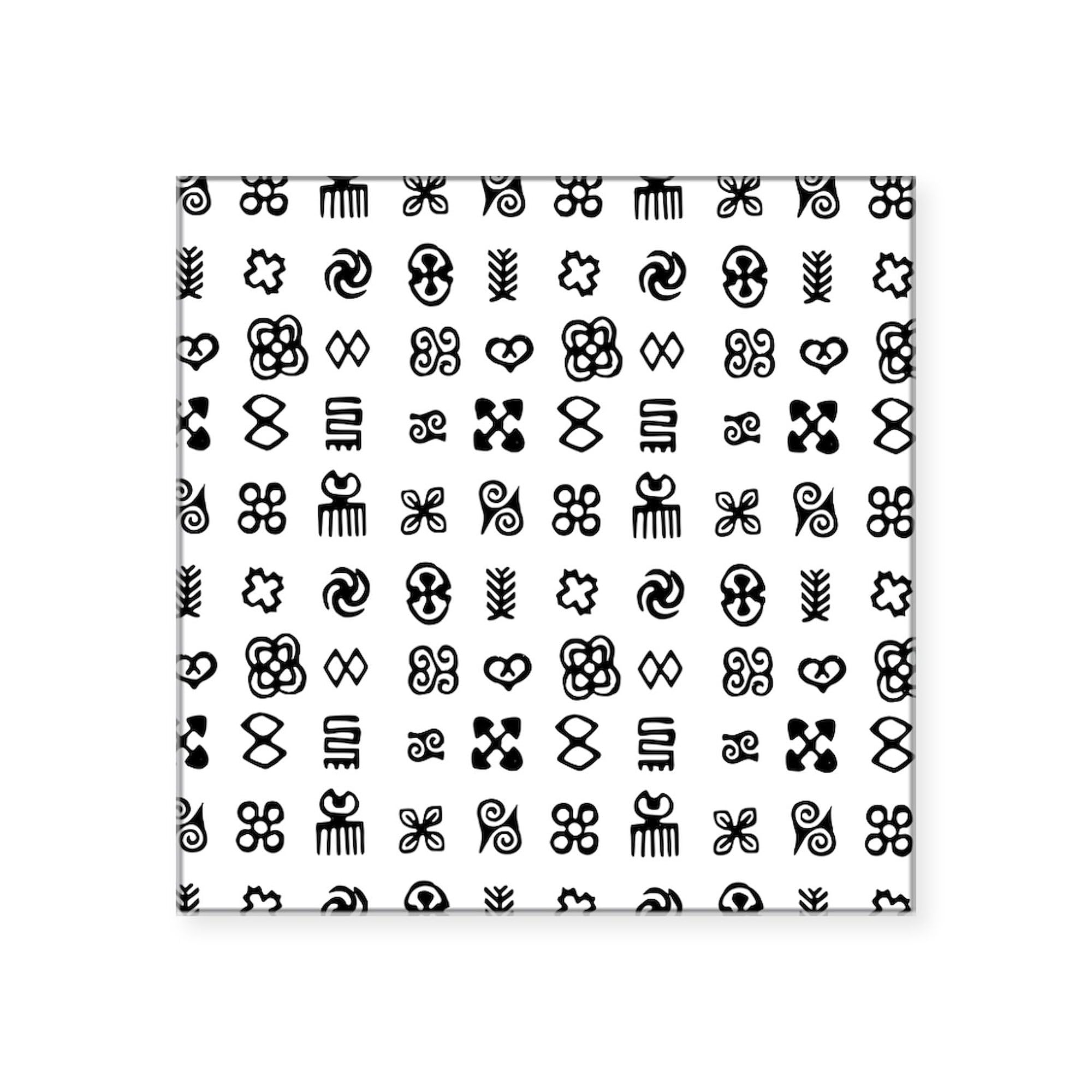 CafePress West Africa Adinkra Symbols Square Sticker 3 X 3 Square Bumper Sticker Car Decal