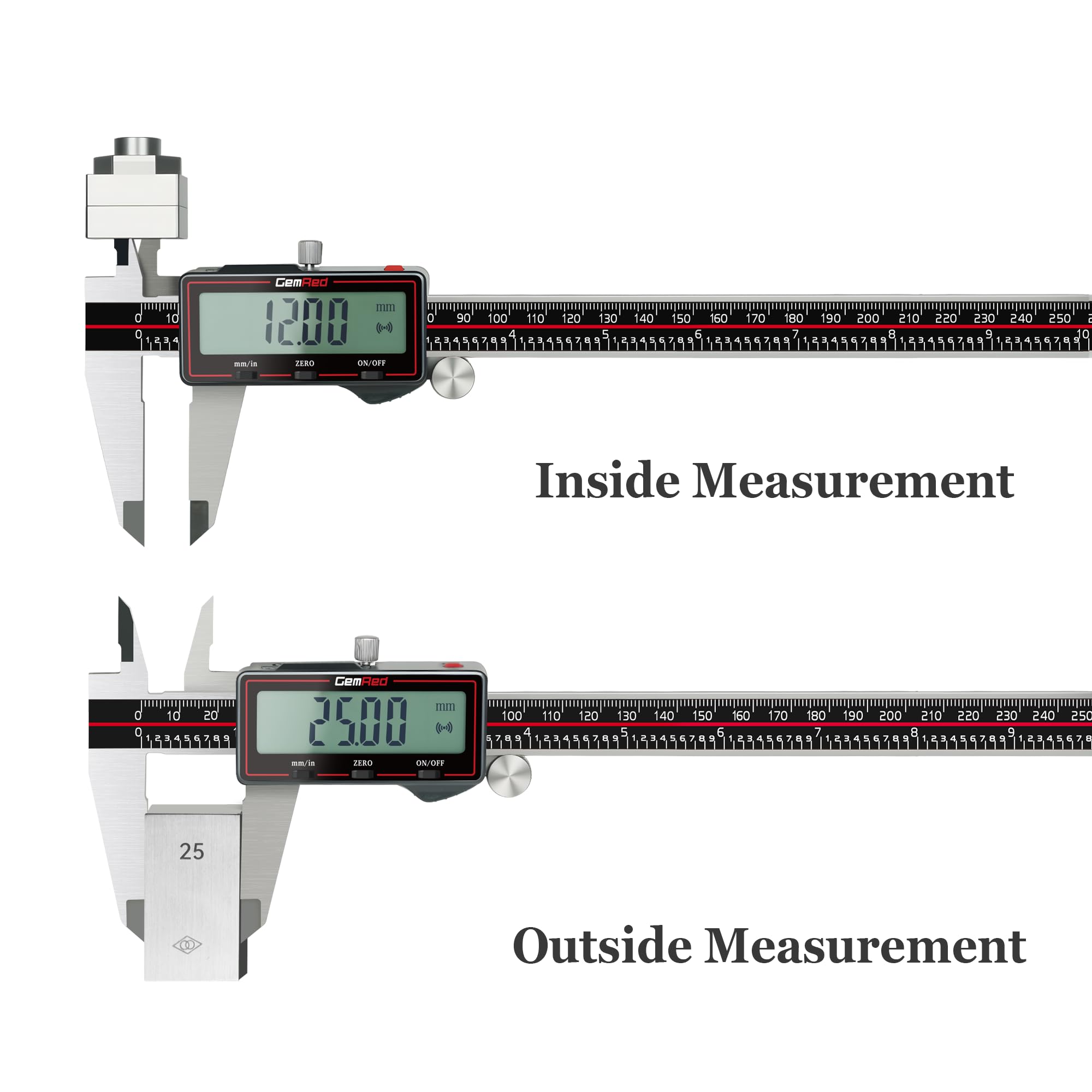 GemRed Digital Calipers - Precision Measurement Tool -4