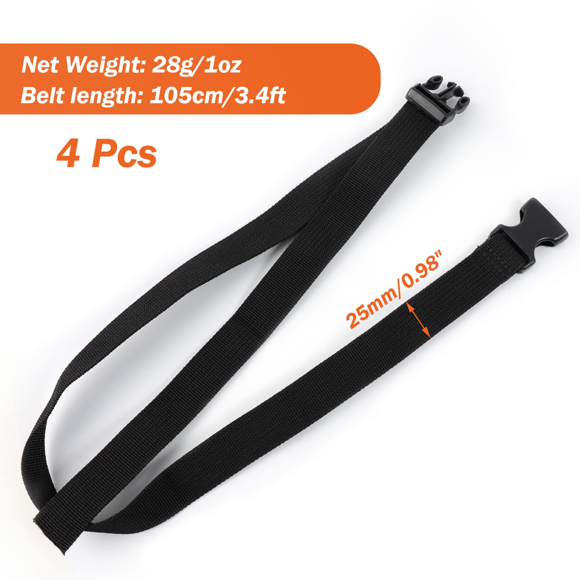 Amazon.co.jp: uxcell 荷物ストラップ 荷物ベルト バックル