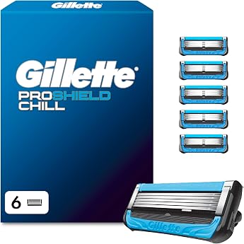 Gillette Proshield Chill Razor Blades - 6 Original Replacement Blades