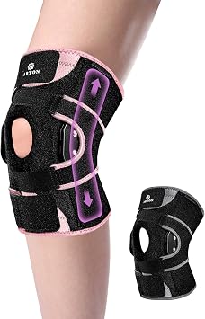 ABYON Lightweight Hinged Knee Brace for Meniscus Tear, Arthritis, ACL, MCL Pain Adjustable 360 Wraparound Strap & Dual-Side Stabilizers for Maximum Knee Support & Injury or Surgery Recovery for Men and Women