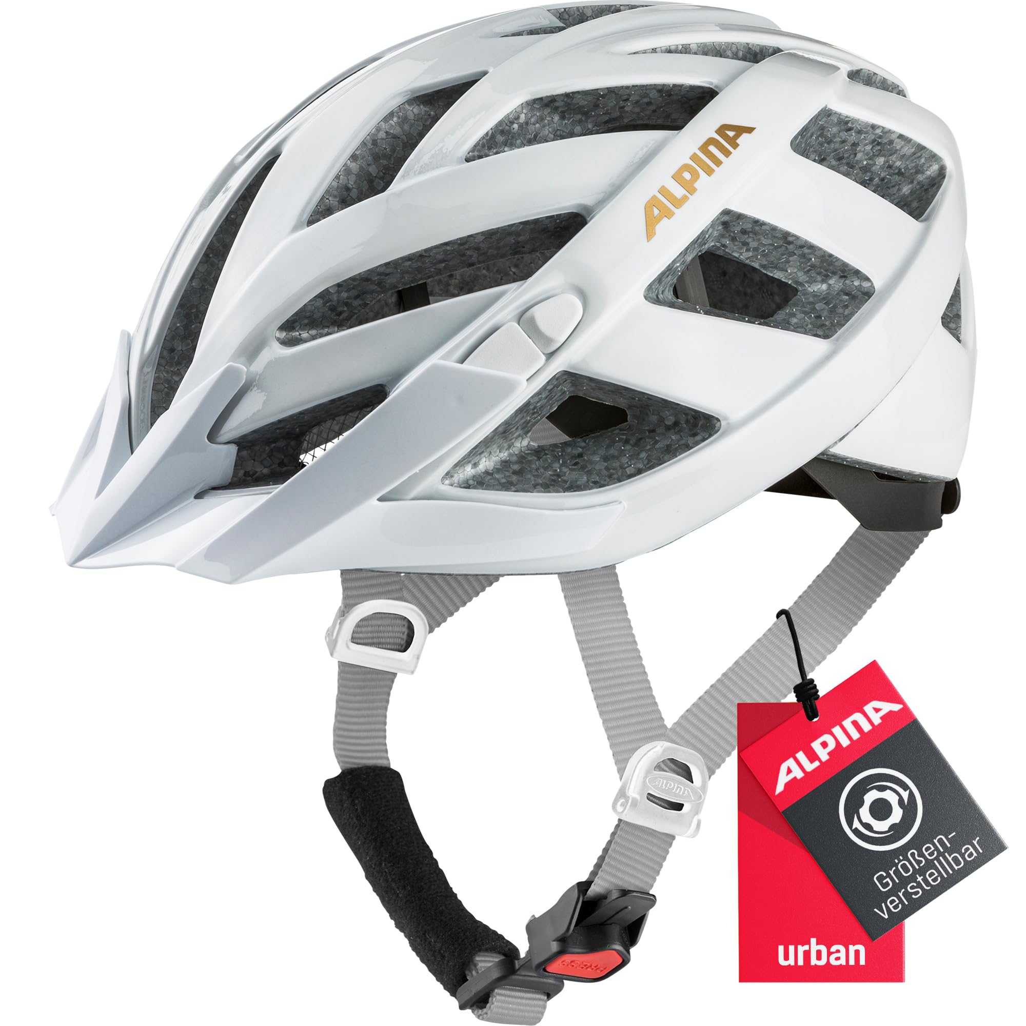 ALPINA PANOMA CLASSIC - Casco da ciclismo per adulti - white-prosecco gloss - 56-59 cm
