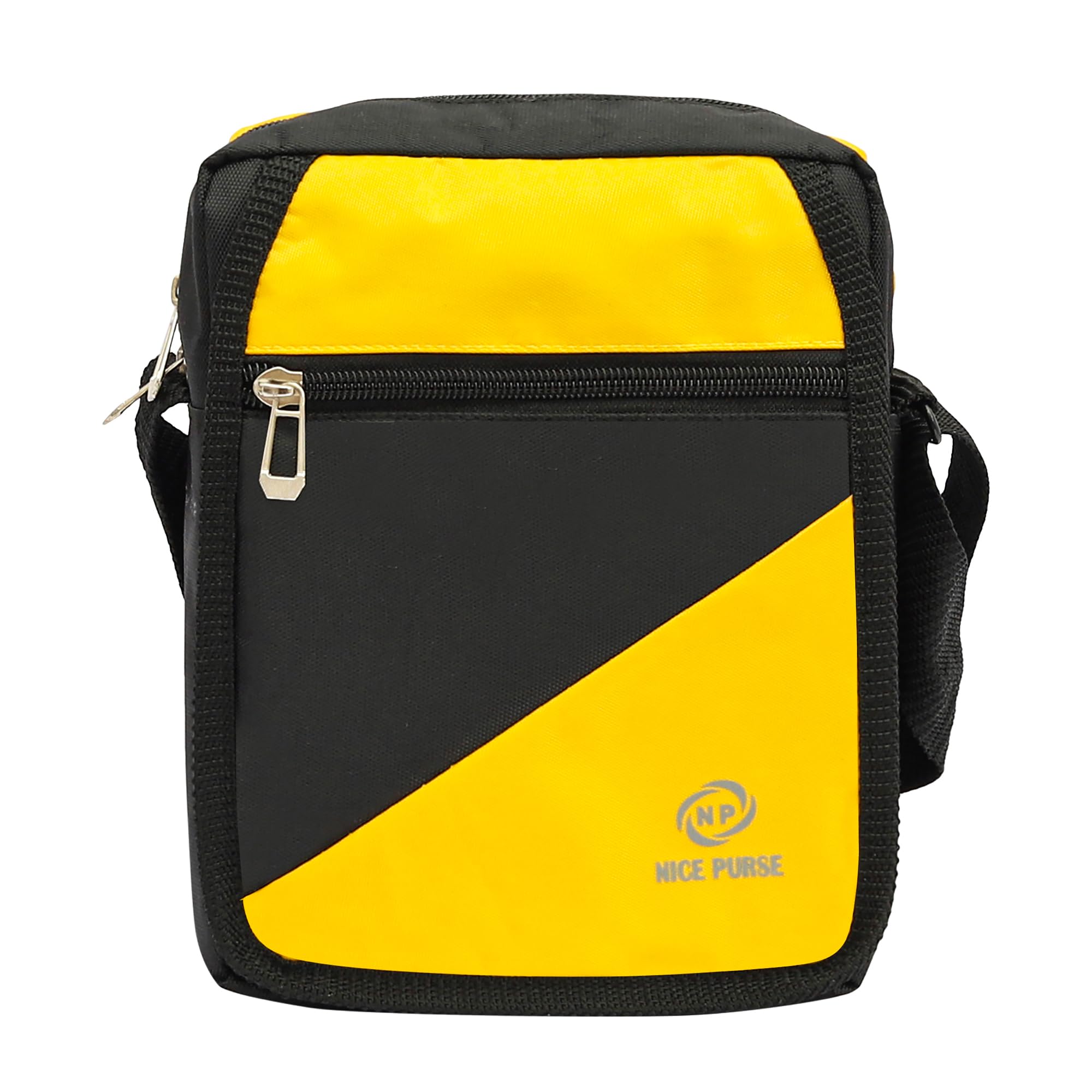 nice purse Black/Yellow Men & Women Sling Bag - Regular Size-picture-32