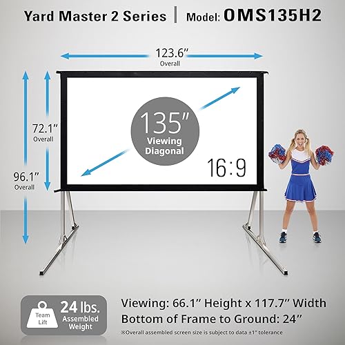 Miniatura 18 de Pantalla para proyector al aire libre con soporte 16:9, 8K 4K Ultra HD 3D, plegable y rápida YardMaster 2 Front Projection