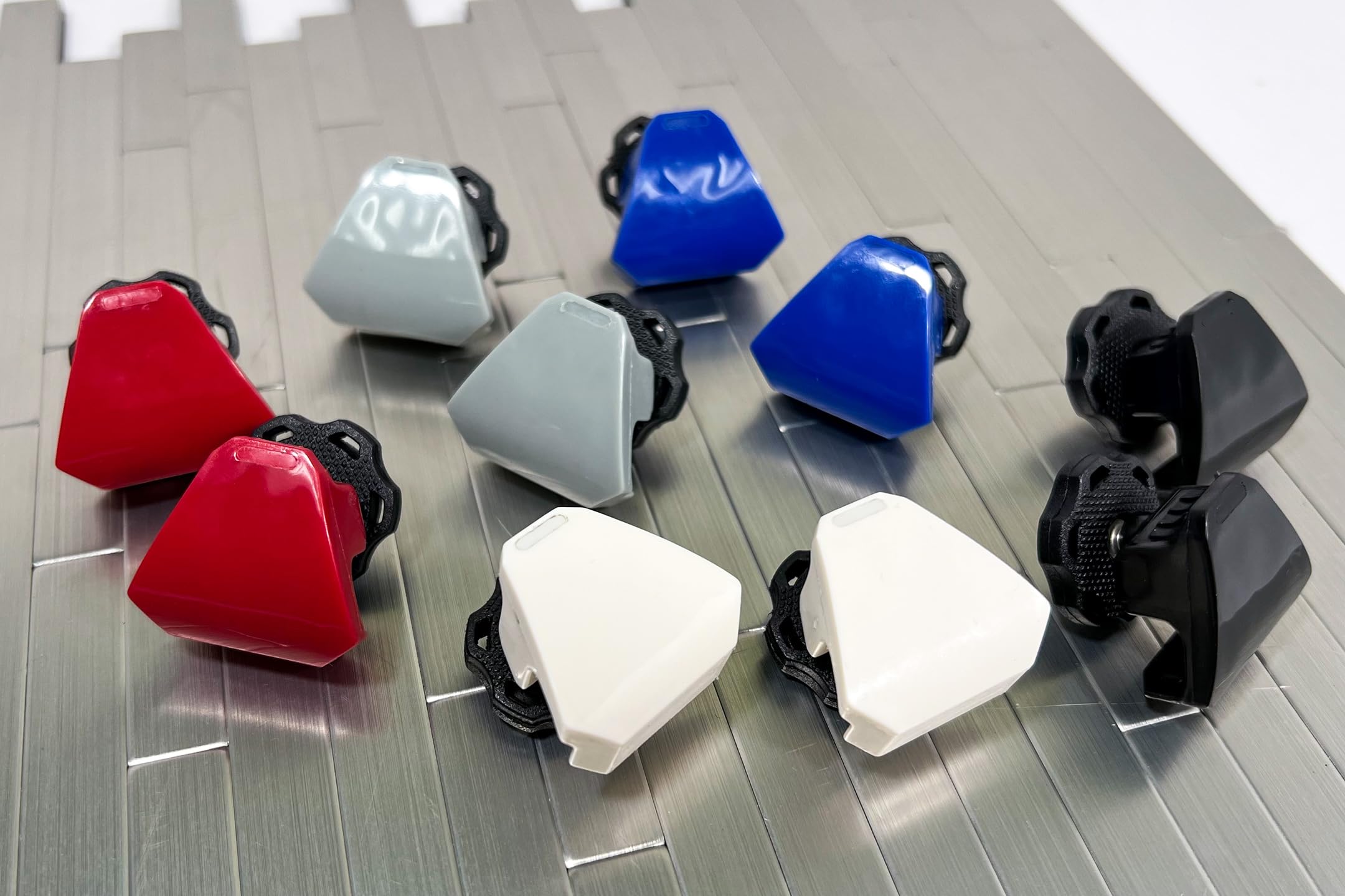 Green Gridiron Unbranded Visor Clips (Pair) (White)