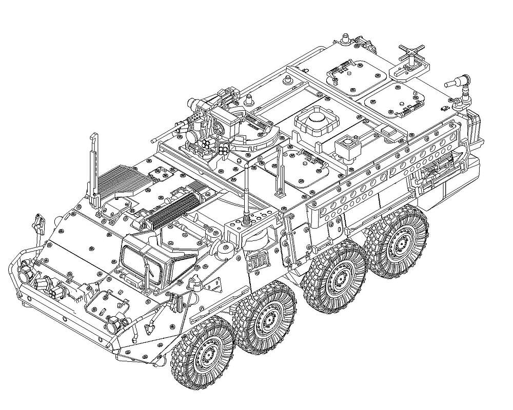 Trumpeter 1:72 - US Army M1131 Stryker FSV