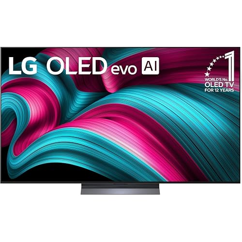 LG 65-Inch Class OLED evo AI 4K C5 Series Smart TV w/Dolby Atmos, Dolby Vision, HDR10, (OLED65C5PUA, 2025) Includes Total 5YR Warranty (Parts and Labor in-Home Service)