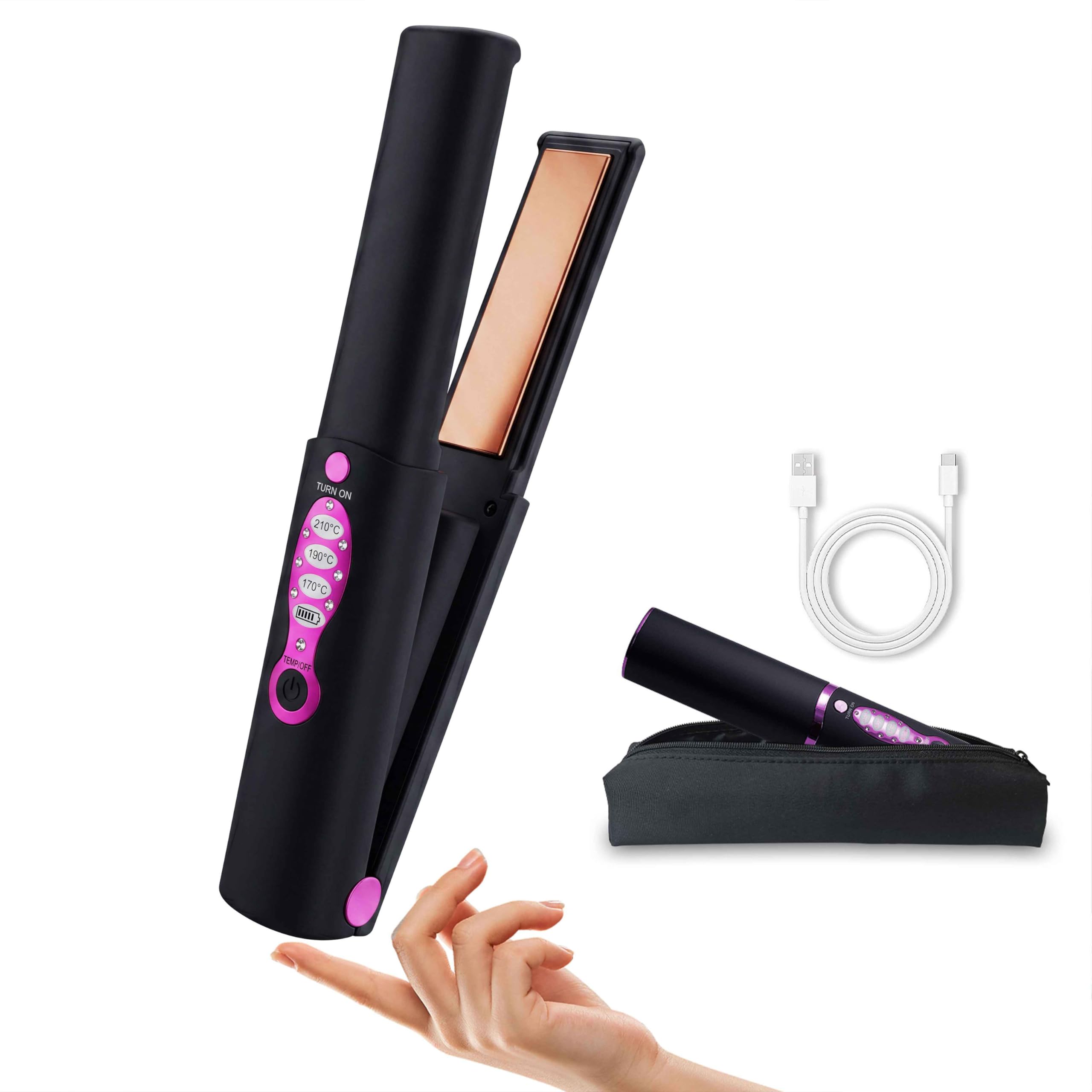 Cordless Titanium Mini Straightener Black