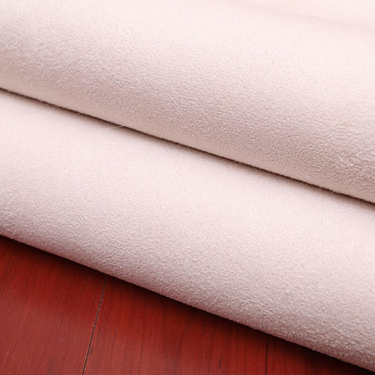 Round Soft Plush Shaggy Area Rug 2.6' x 2.6' Non-Slip High Pile Furry Carpet Machine Washable Thick Rug for Bedroom Living Room, Pink