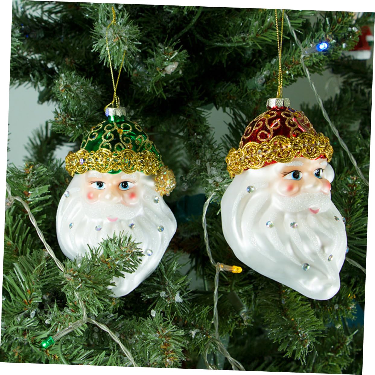 TOPBATHY 8 Pz ornamenti di babbo natale angeli natalizi angioletti natalizi decorazioni natalizie di babbo natale decorazione dell'albero di natale decorazioni casa forniture natalizie