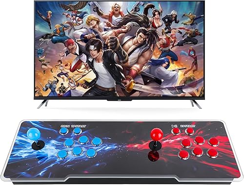 Pandora Box - Consola Arcade con 10000 juegos 3D, sistema de juegos retro HD habilitado para WiFi, para TV, PC y proyector, 1-4 jugadores, funciones