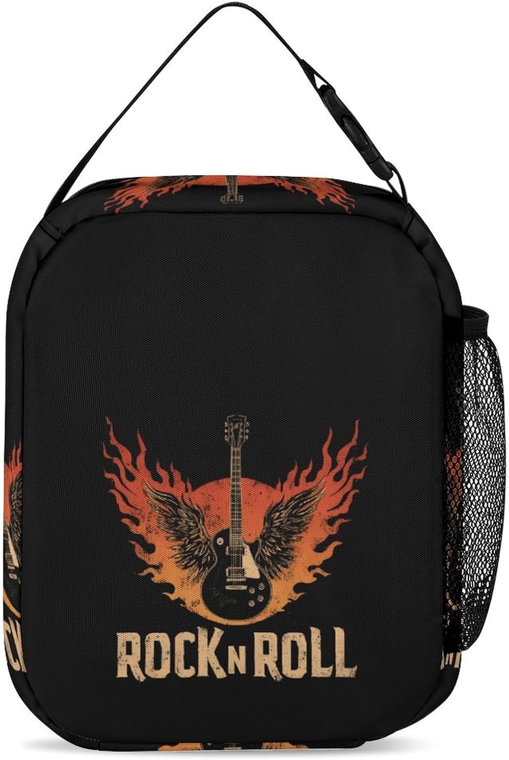 Rock Guirat And Roll Novelty Backpack Set with Lunch Bag Pencil Cases image 5