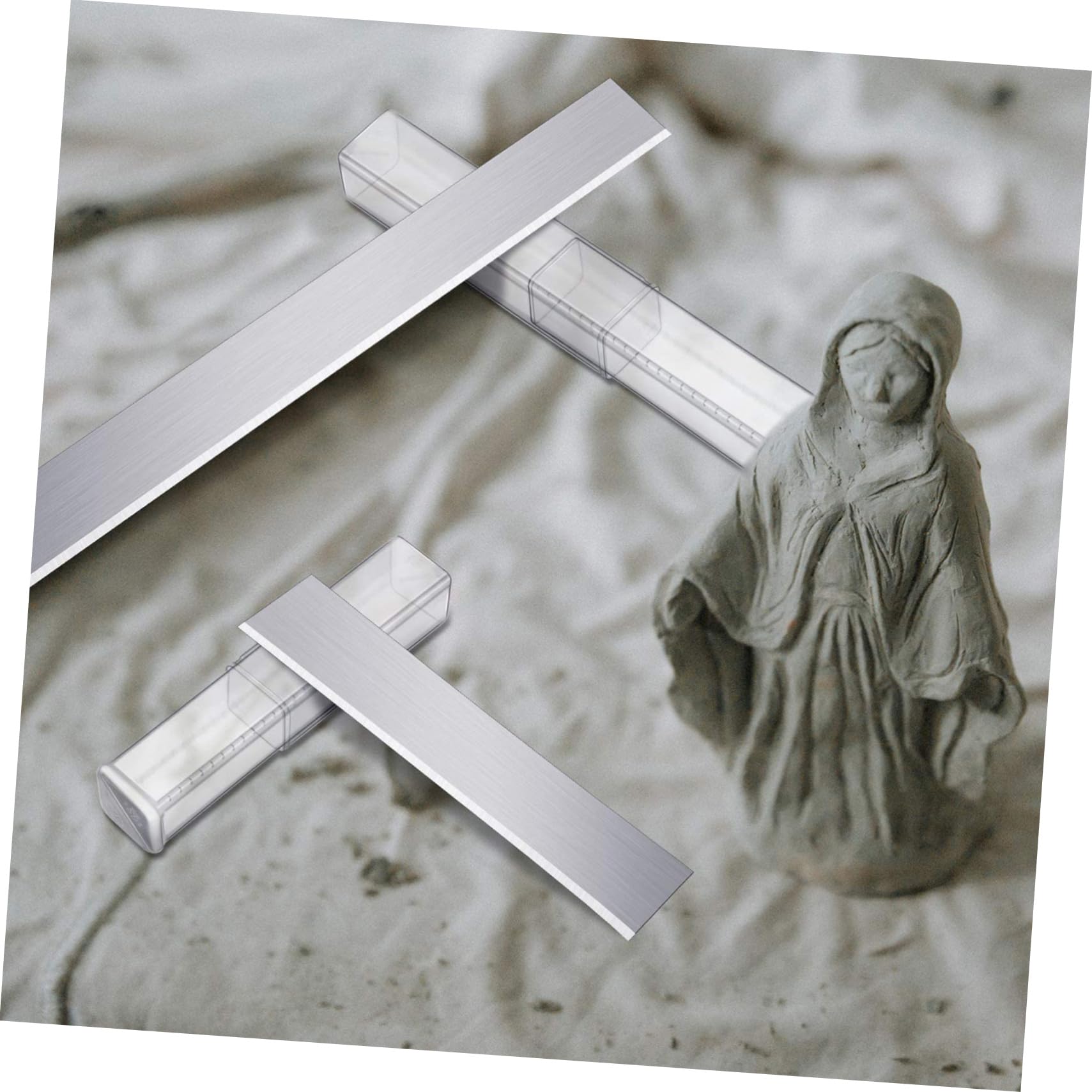 ARTIBETTER Polymer Clay Cutting Tool Metal Blade Slicing Tools for DIY Craft Soft Clay Cutter