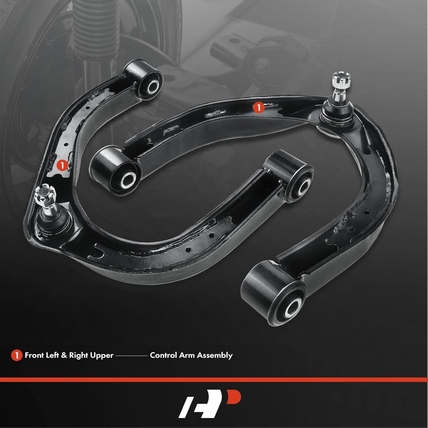 A-Premium 2 x Front Upper Control Arm, with Ball Joint & Bushing, Compatible with Nissan Titan 2004-2019, Armada 2005-2015, Pathfinder Armada 2004, Infiniti QX56 2004-2013