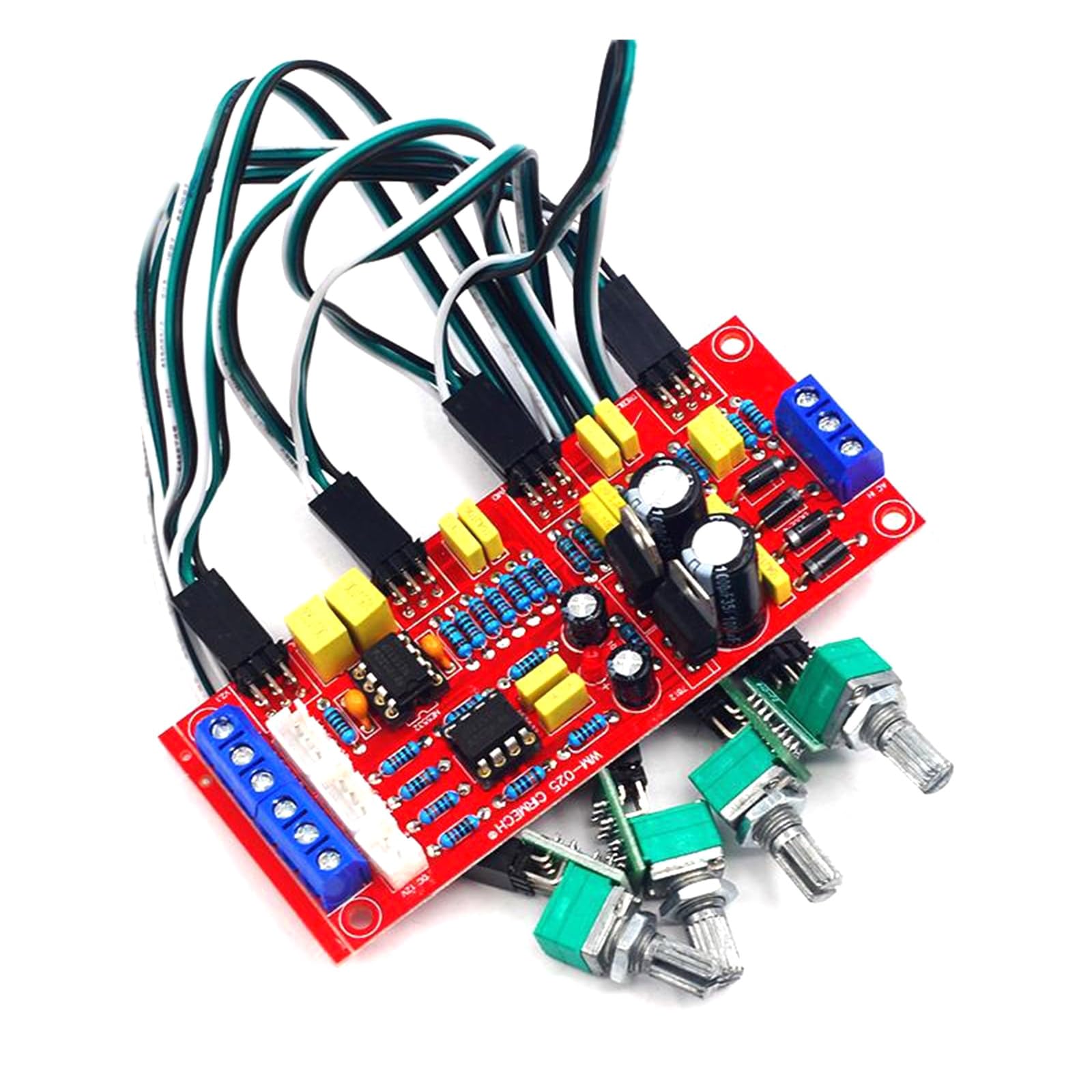 Auditory Preamp Module NE5532 Double Chip Tone Board with Customizable Treble Midrange Bass Preamplifier