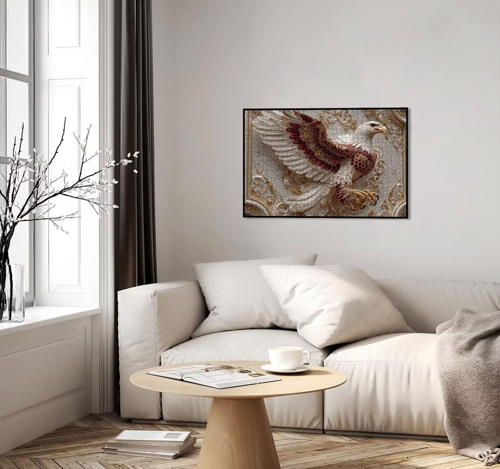 R2KH943 puzzle dla dorosłych, 1000 elementów, orł i ptaki, wyzwanie dla rodziny, do zabawy, rękodzieło, puzzle, gry zręcznościowe dla dorosłych, wyzwanie