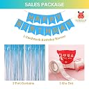 KIDZILO Birthday Decoration Kit – 41 Pcs Set for Boys | Golden Number Foil Balloon, Balloons, Banner & Curtains for Special Celebrations (1st Birthday Set 01) gallery image