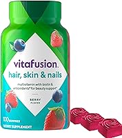Vista 12 de Vitafusion Magníficas vitaminas gomosas multivitamínicas para cabello, piel y uñas, además de biotina y vitaminas antioxidantes C y E, sabor a