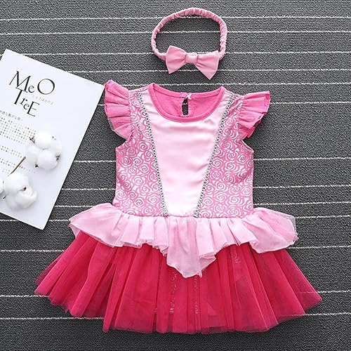 Miniatura 3 de Disfraces de princesa para bebés, vestido de tutú con mameluco y diadema para cumpleaños, Halloween, Navidad, conjunto elegante de fiesta