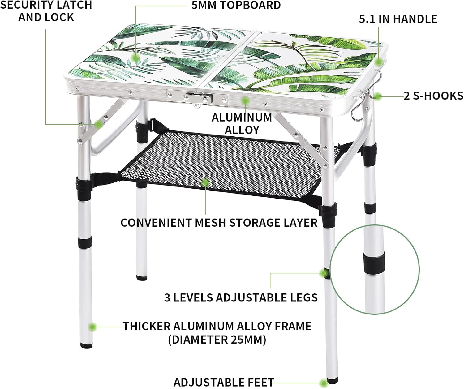 Folding Camping Table 2ft Portable Pinic Table South Korea Ubuy
