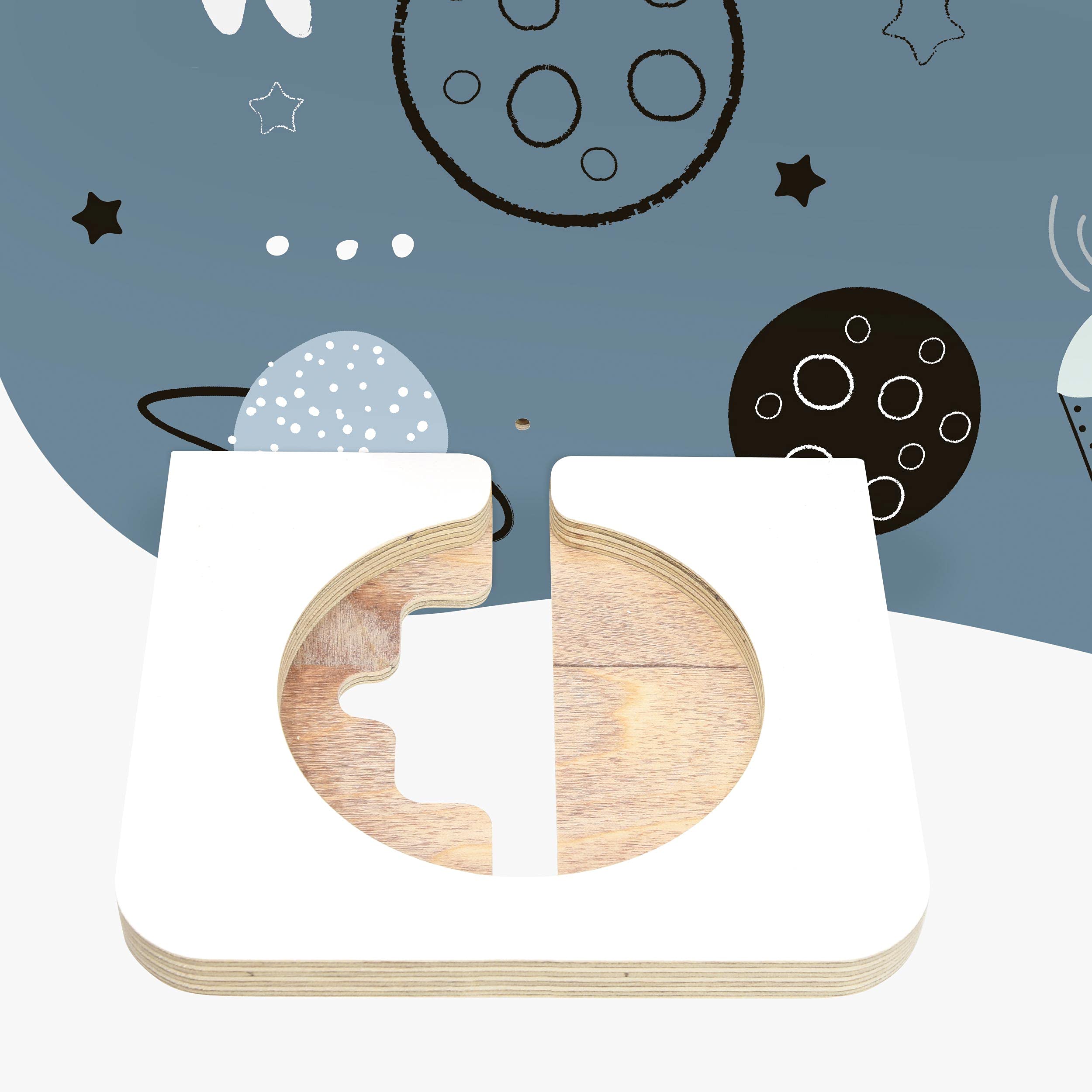 Estantería infantil para caja de música, diseño Universe, adecuada para cajas de música y aprox. 26 tonos, idea de regalo, juegos, coleccionable, para colgar
