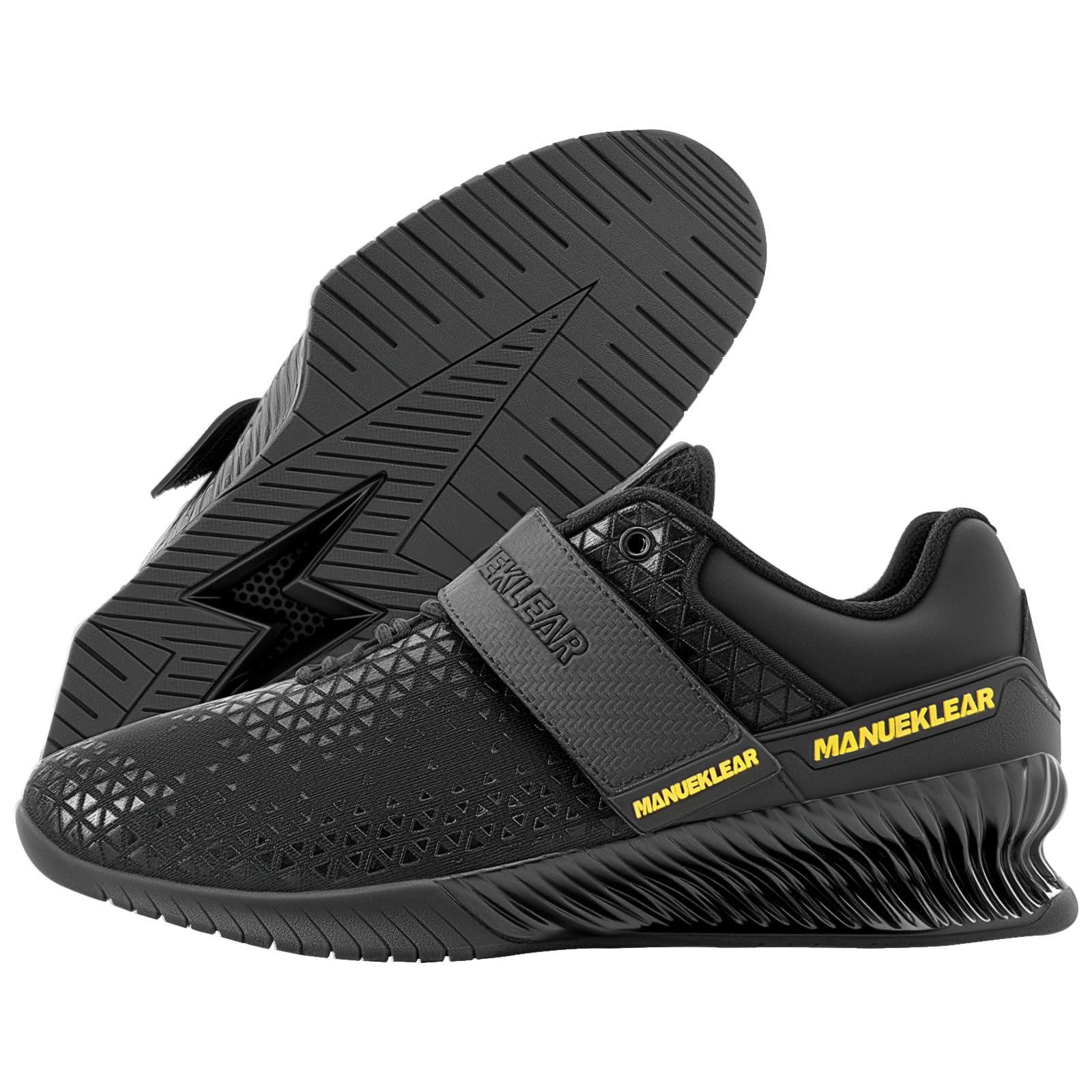 MANUEKLEAR Deadlift Shoes, Strong Anti-Slip Lifting Shoes for Men, Professional Training Weightlifting Shoes for Men and Women, Squat Shoes for Powerlifting with Rubber Non-Slip Sole