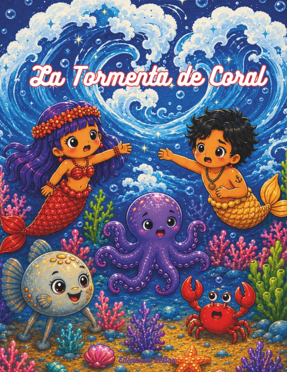 La Tormenta de Coral: Edición ilustrada a color (Mi Libro de Sirenas y Amigos del Mar)