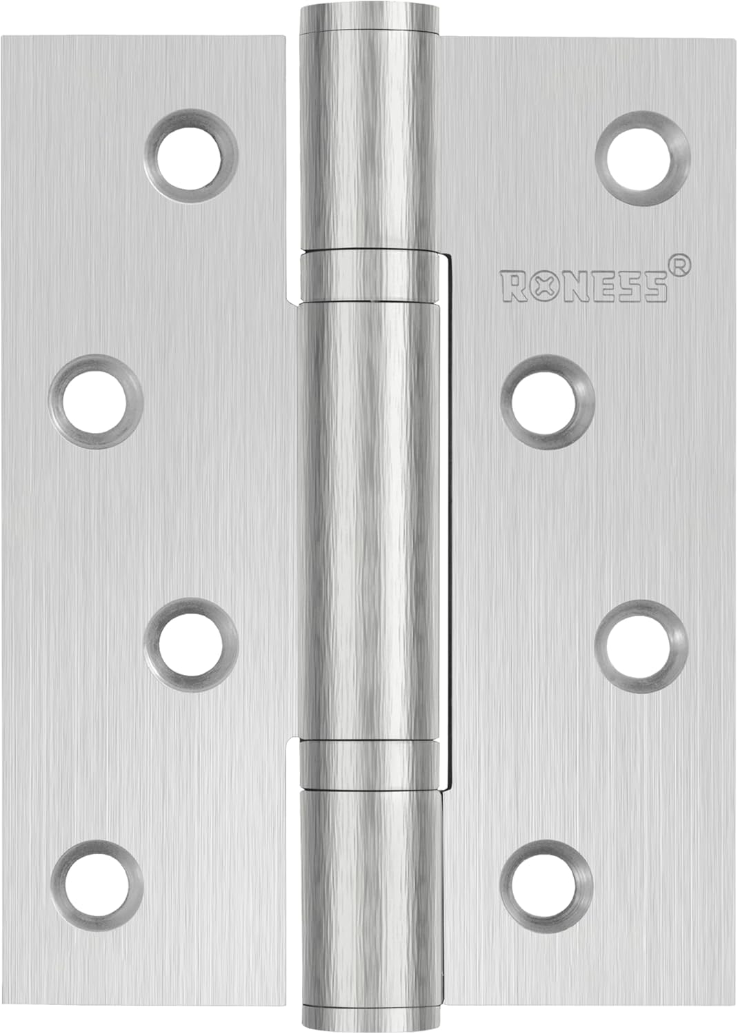 4 Pack RONESS Stainless Steel Hinge, 4'' x 3'', Heavy Duty, Long-Lasting, Smooth and Quiet, Oil-Free Hinge, Oil Leak-Proof, Heavy Duty Door Hinges (Satin Brushed)