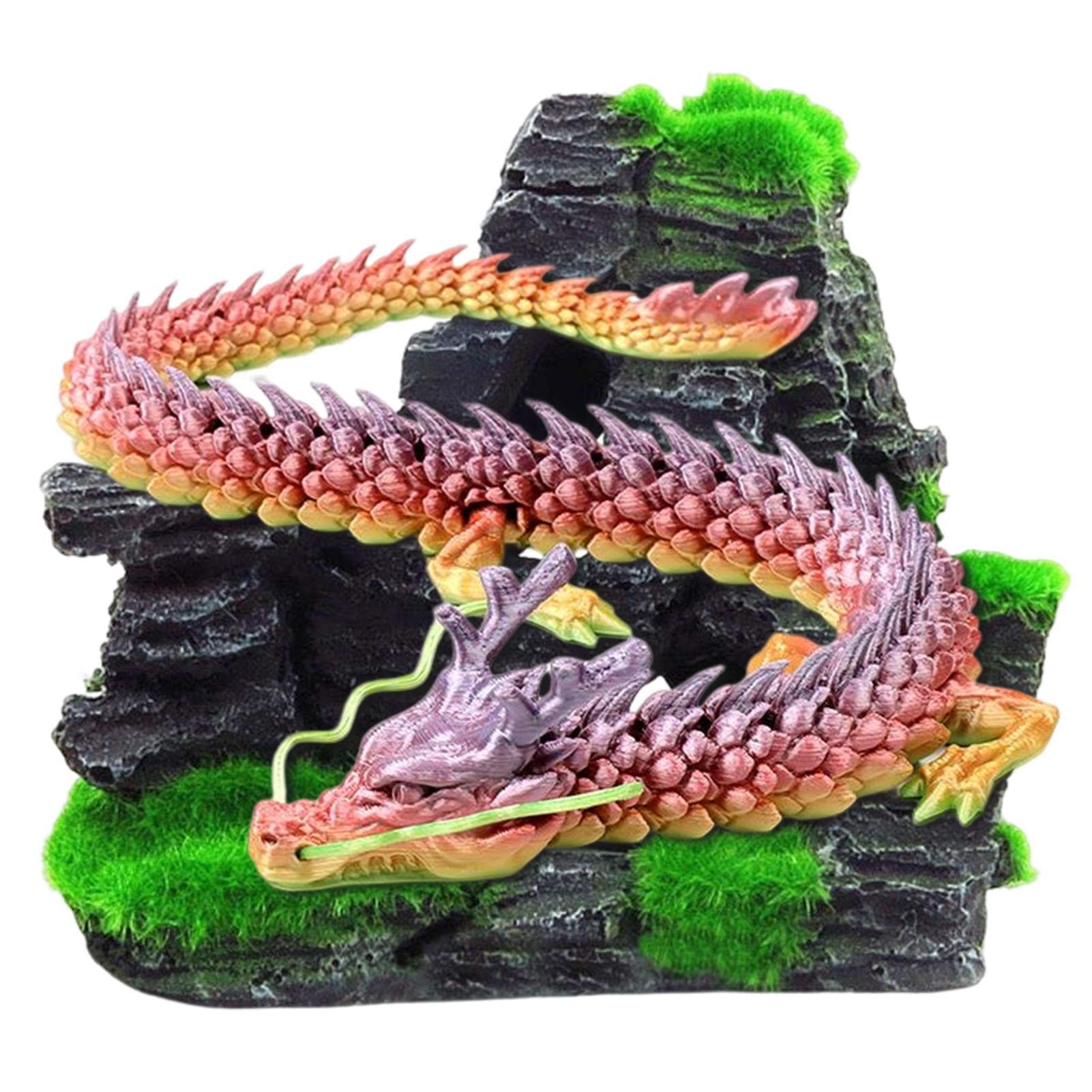 Amazon.co.jp: SAEYZ 3Dプリントドラゴン 龍 置物 龍飾り像 3Dプリント
