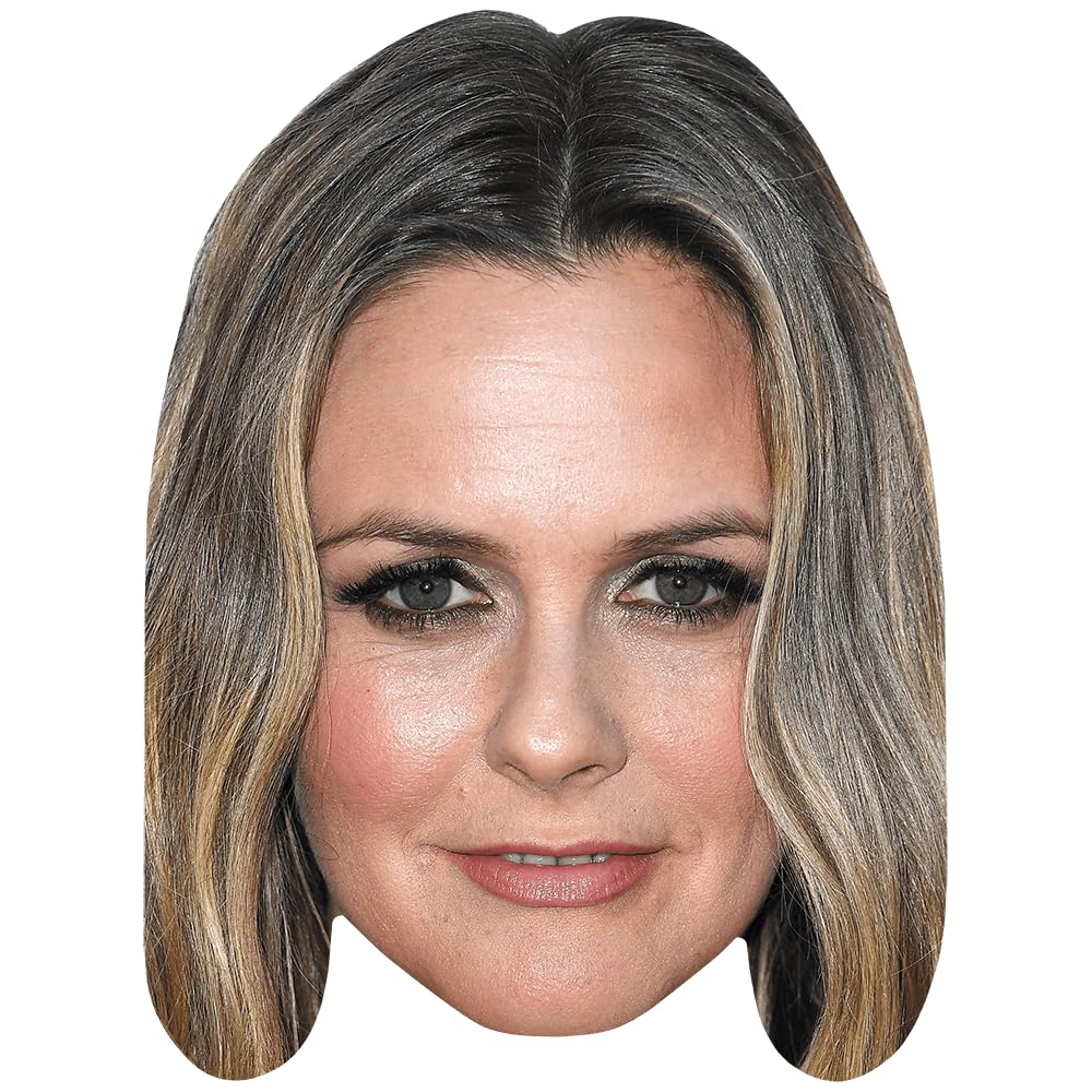 Alicia Silverstone (Smile) Celebrity Mask, Flat Card Face, Fancy Dress Mask