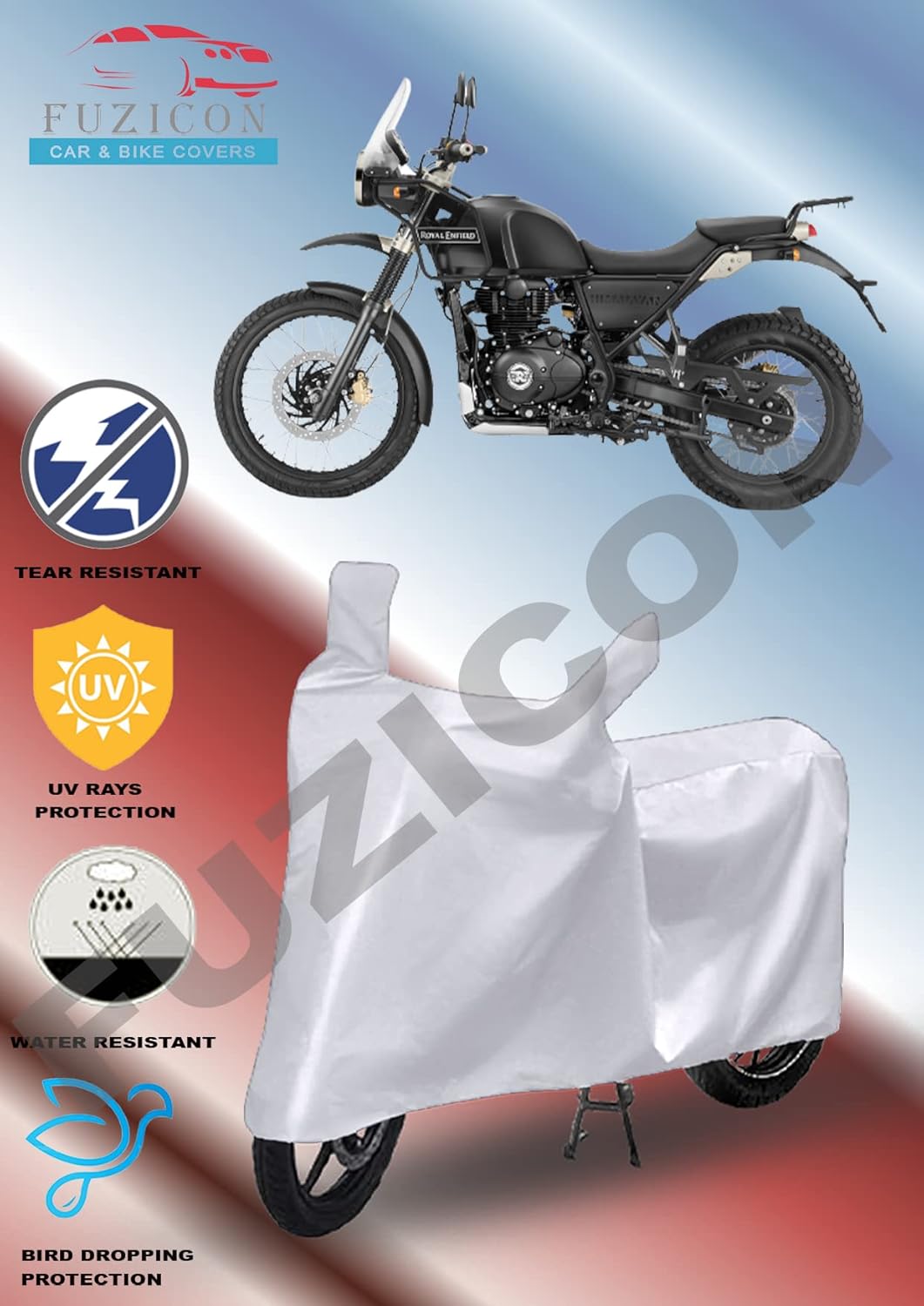 FUZICON Waterproof Bike Cover for Royal Enfield Himalayan (Himalayan Bike Cover/Royal Enfield