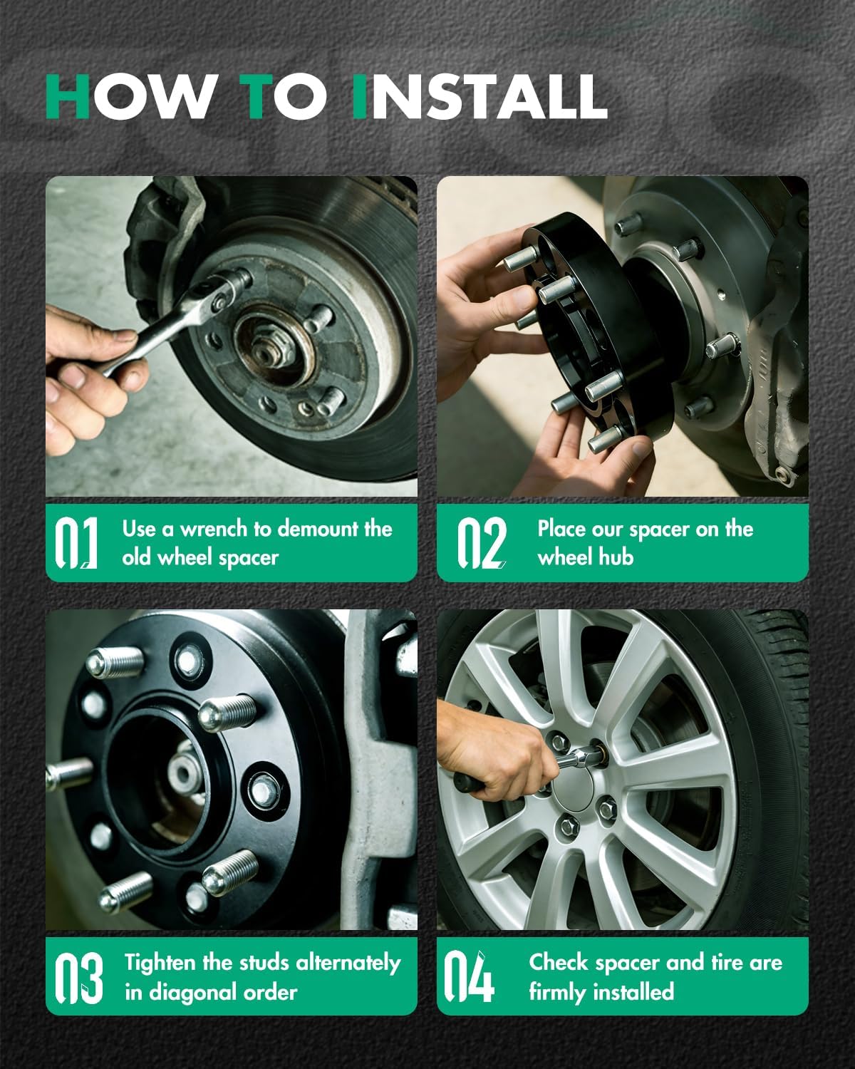 SCITOO 2Pcs 1.25 inch Wheel Spacers 5x108 to 5x108 with Studs 12x1.5 Bore 63.4mm Compatible with for Lincoln Corsair 2020-2022,for Jaguar XF 2009-2022