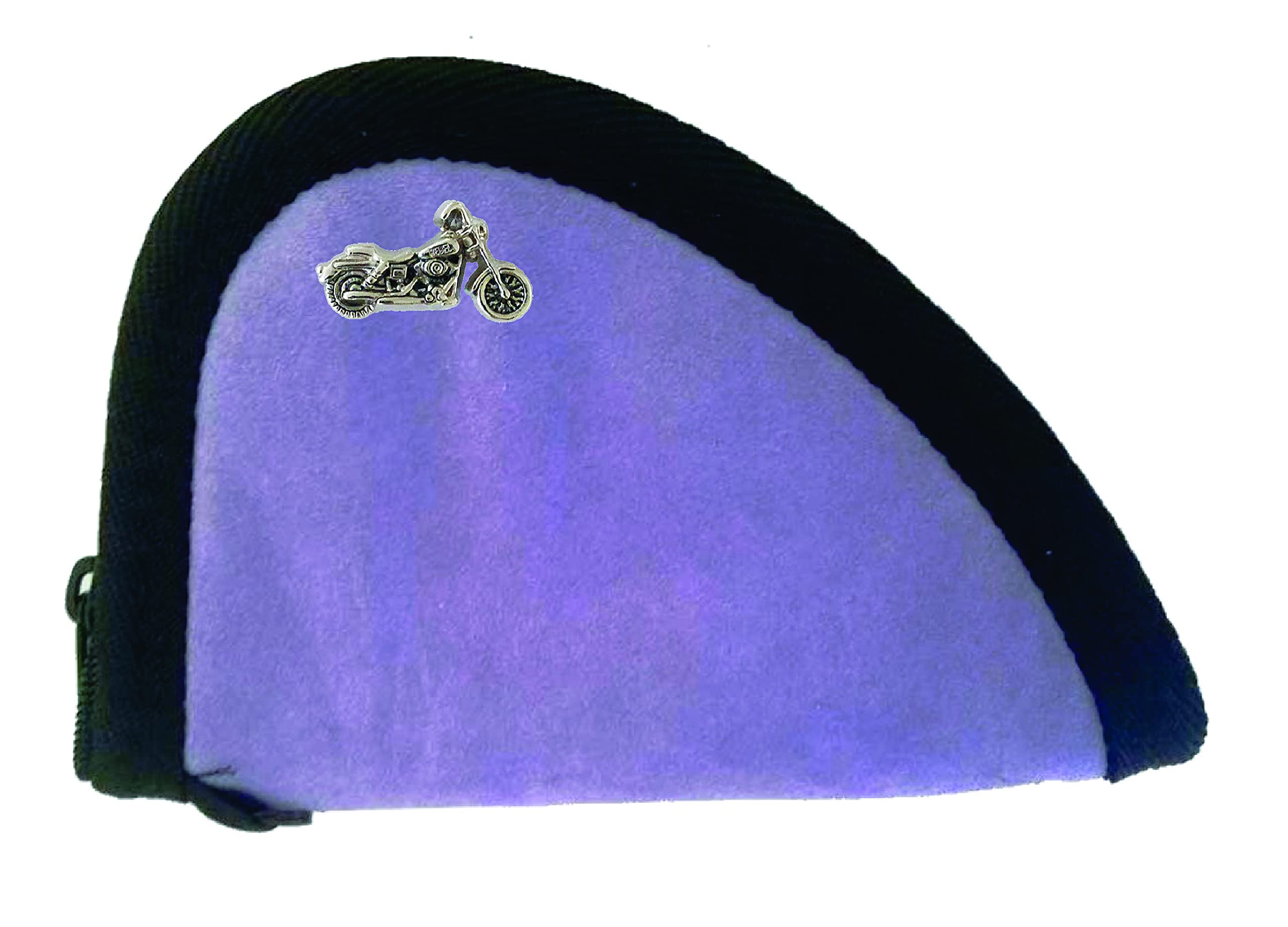 GENUINE TEXAS BRAND Custom Motorcycle Lavender Suede Unisex Pistol Case - Large