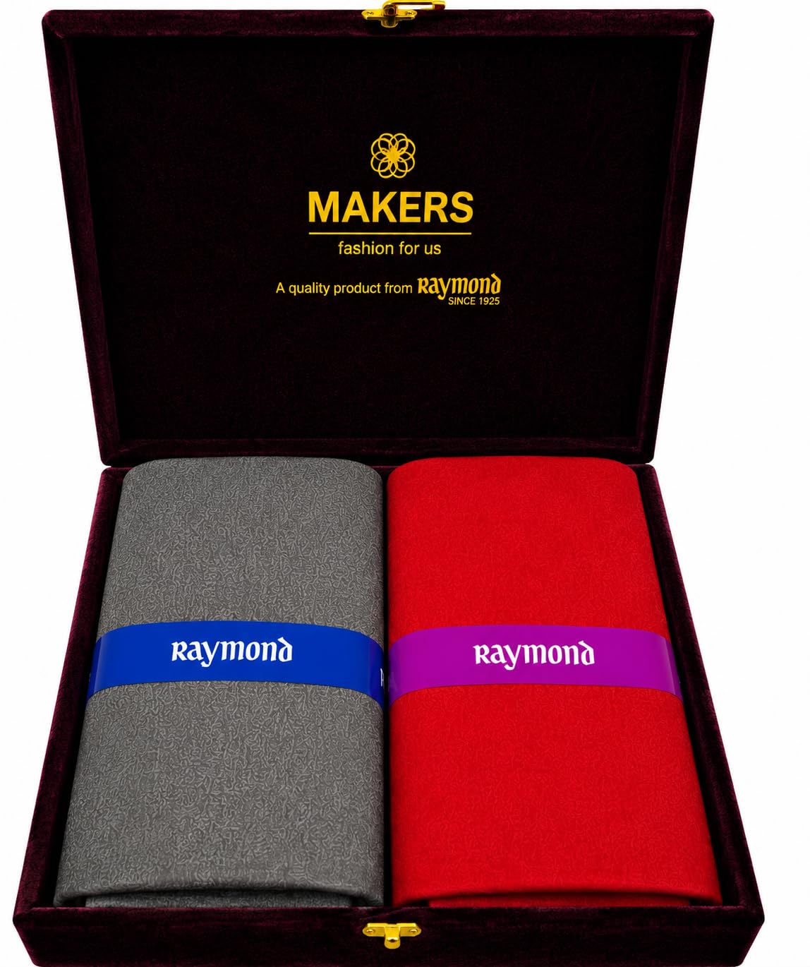 raymond fabrics Makers Men's Designer Unstitched Shirt & Trouser Fabric Combo | Premium Tailoring Fabric Set with Elegant Storage Case | Formal & Occasion Wear Collection-picture-30