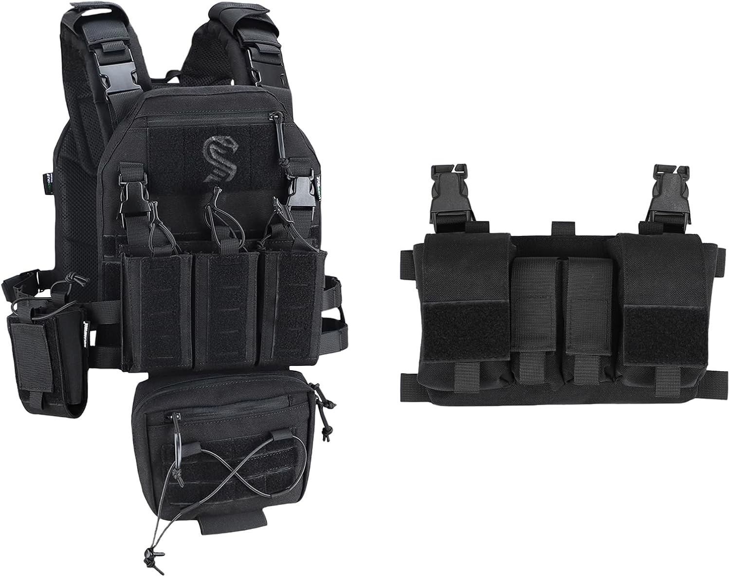 MGFLASHFORCE Tactical Airsoft Vest & Magazine Placard