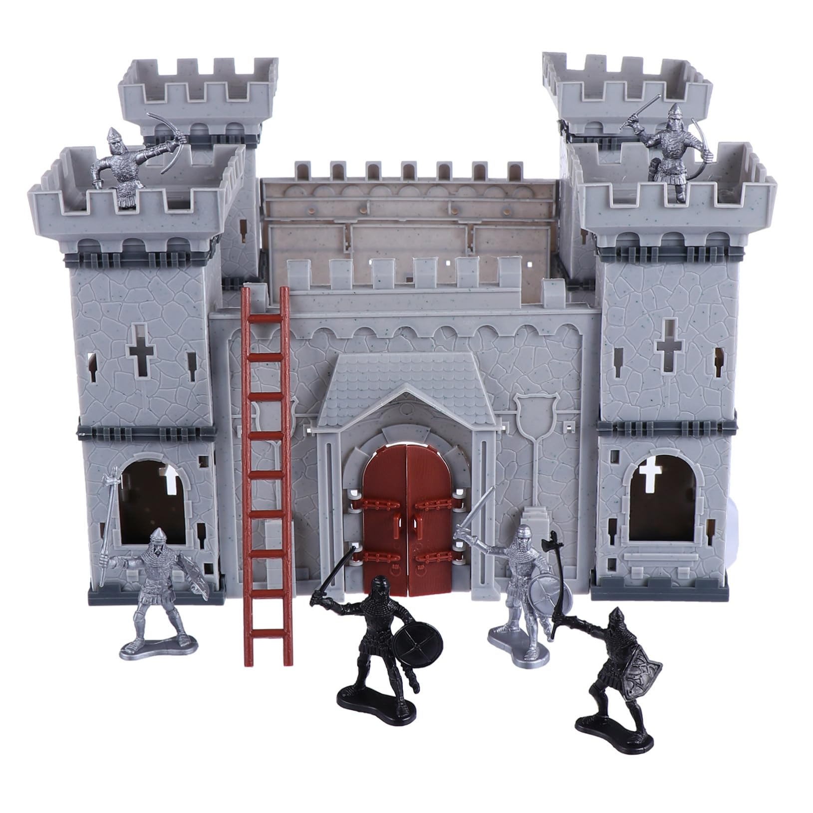Mikinona Conjunto Ensamblado de Castillo de Juguete de Plástico para Niños y Coleccionistas, Diseño Exquisito y Liviano para Jugar E Interactuar en Mini Mundo