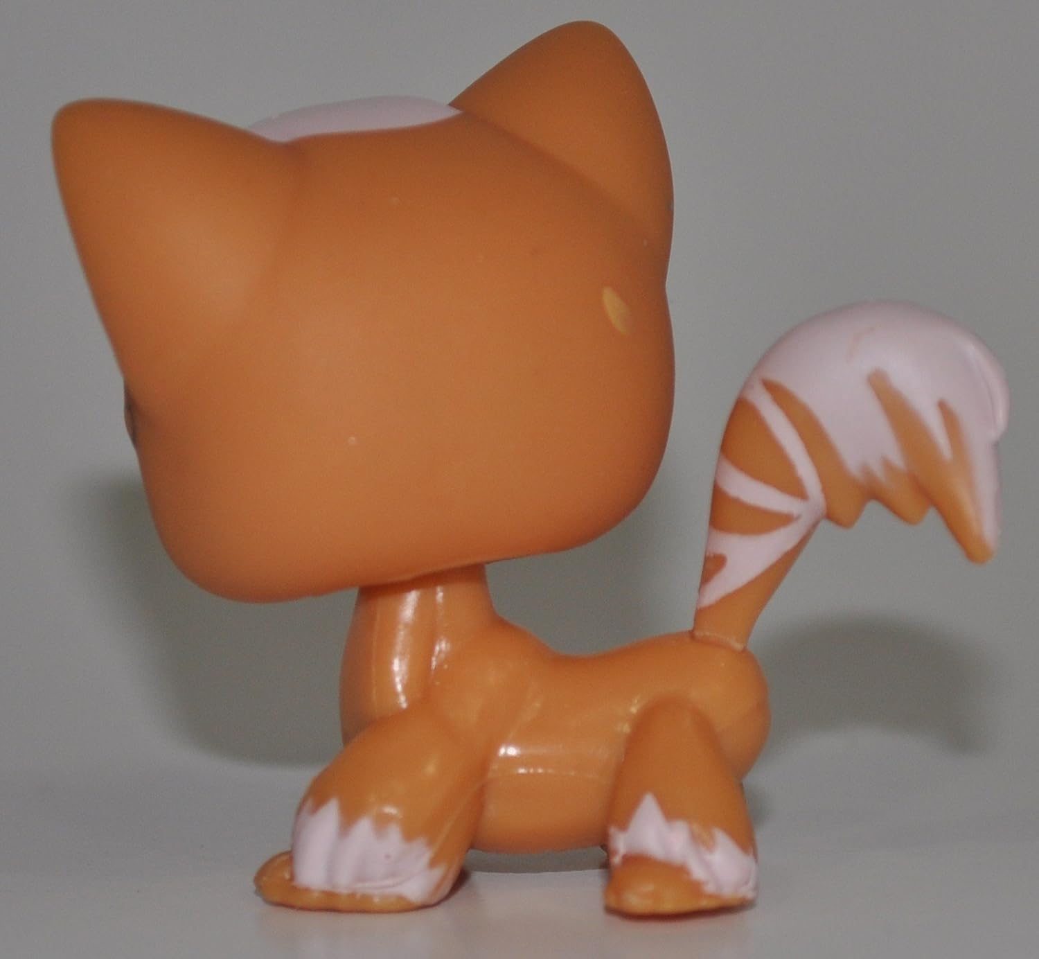 Longhair #511 (Orange, Green Eyes) - Littlest Pet Shop (Retired) Collector Toy - LPS Collectible Replacement Single Figure - Loose (OOP Out of Package & Print)