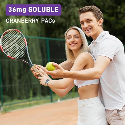 Miniatura 8 de Pastillas de arándano - Pastillas de arándano para mujeres y hombres con 36 mg de PAC solubles por cápsula para apoyo de las infecciones urinarias y