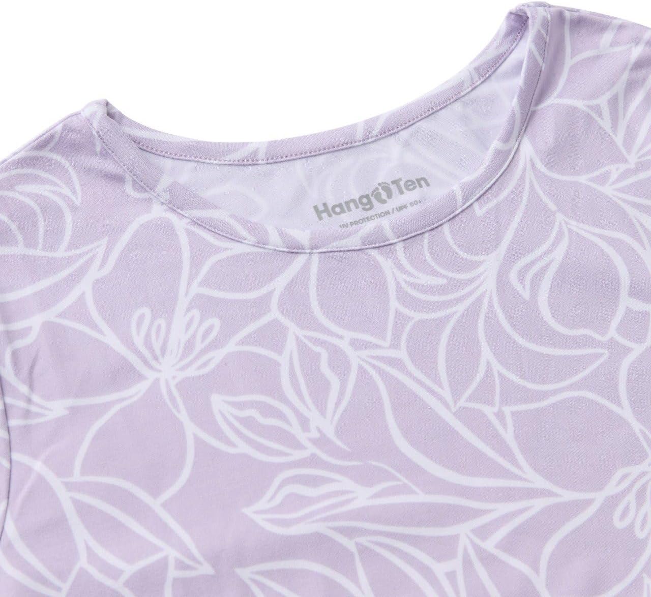 HANG TEN Women's Long Sleeve Shirt - Lightweight Quick Dry Rash Guard - Sun Protection Shirt - Beach - Hiking - Outdoor