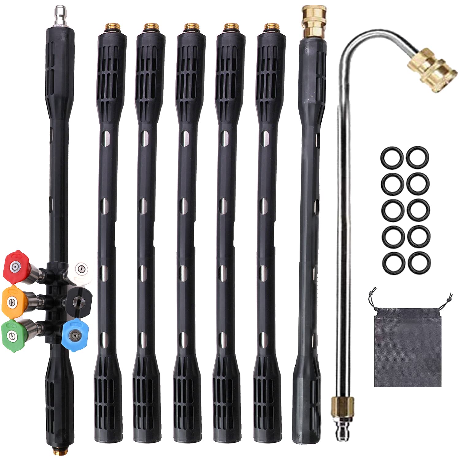 Selkie 120" Pressure Washer Extension Wand,Power Washer Lance with 6pcs