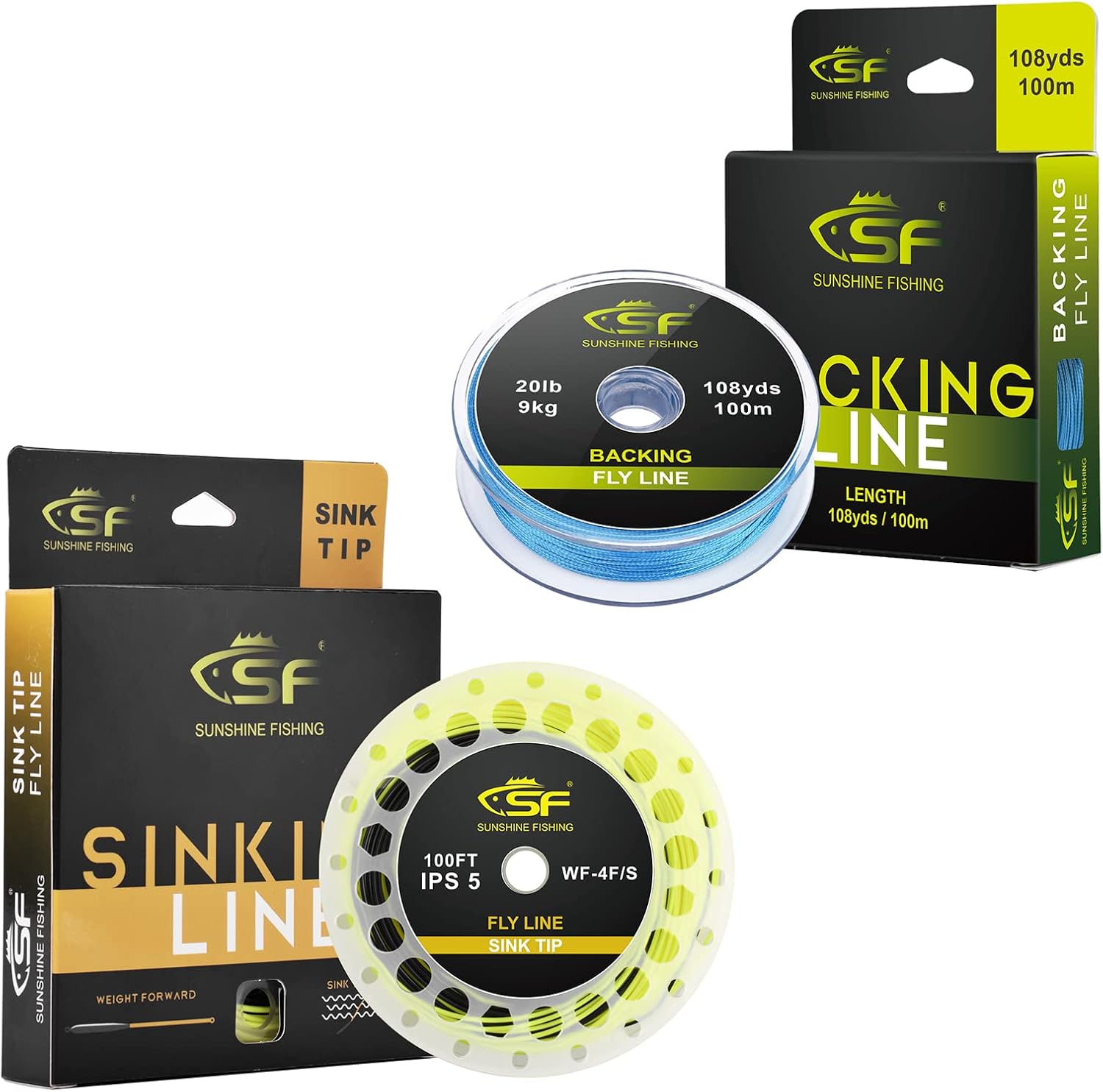 SF Fly Fishing Sinking Tip Line Weight Forward 100FT IPS5