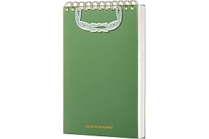 Bullet Spiral Notebooks Waterproof Cover With 160 Left-Handed Spiral Notebook Pages
