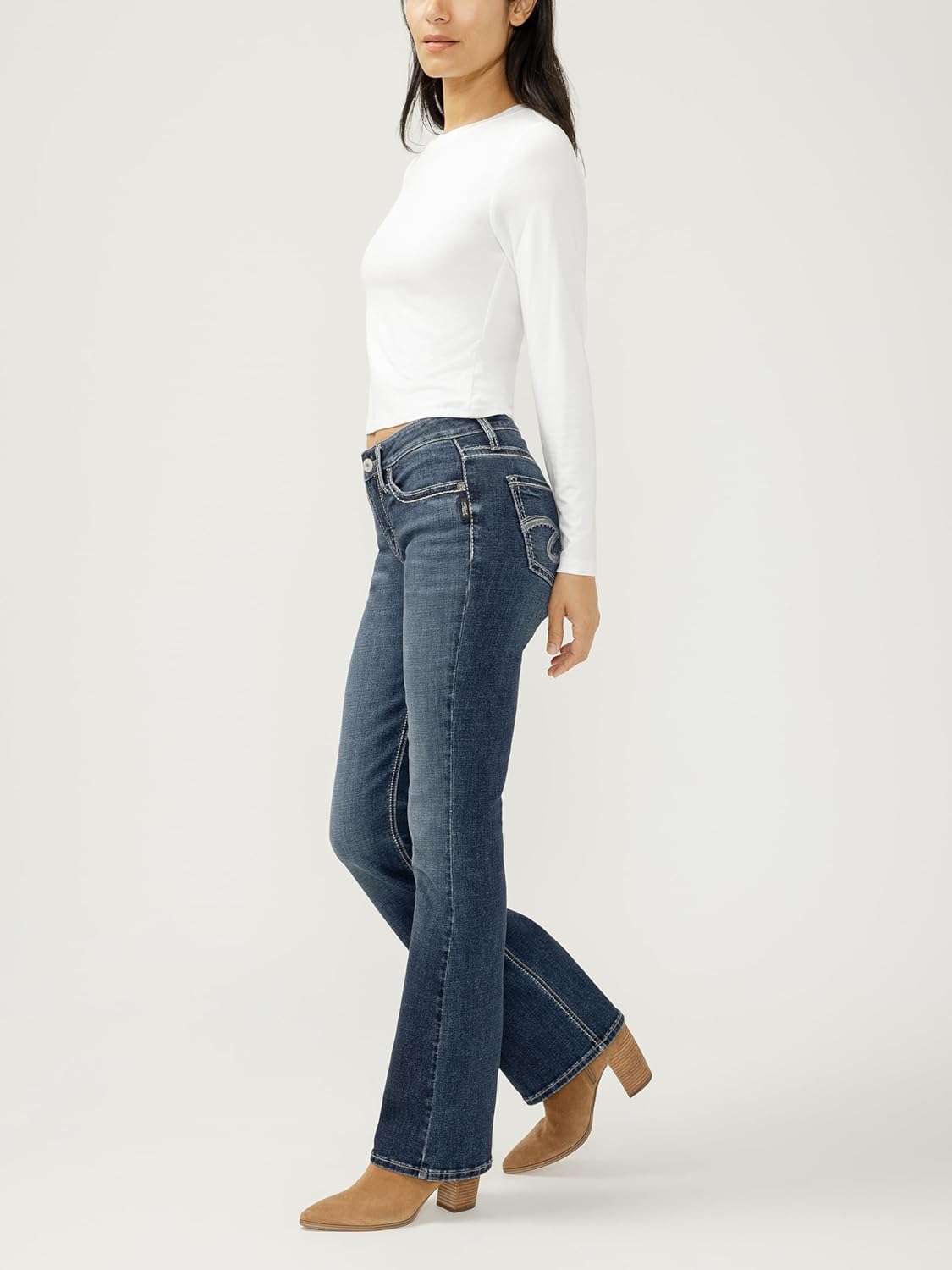 Silver Jeans Co. Women's Suki Mid Rise Bootcut Jeans - Image 3