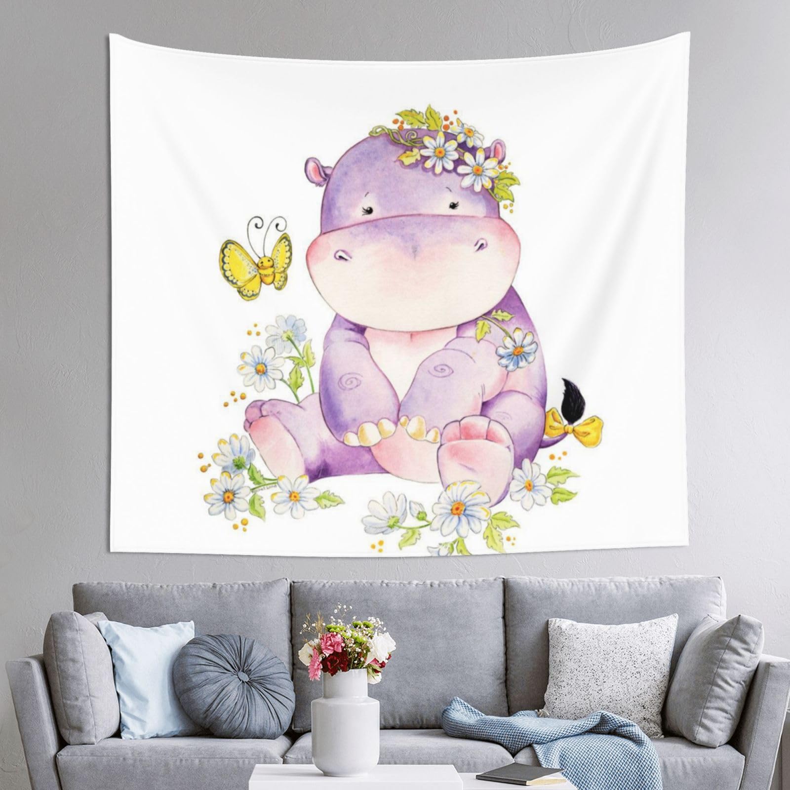 WKSGDSG Decoration Tapestry Wall Hanging For Bedroom, Butterfly, 152x130cm Dorm Decor, Lightweight Easy Hang Wall Art For Living Room, Aesthetic Tapestries For Outdoor, Ceiling, Doorway, Camping